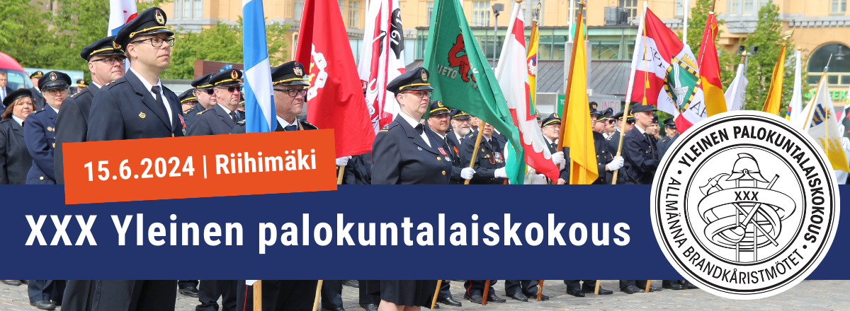 Yleinen palokuntalaiskokous 15.6. Riihimäellä